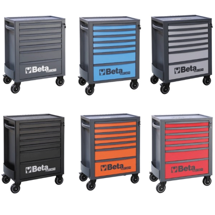 Beta RSC24/7 Werkzeugwagen mit 7 Schubladen Verschiedene Farben