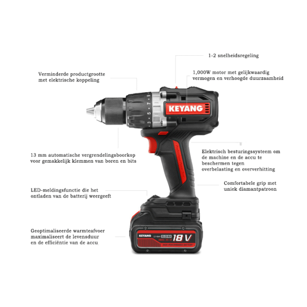 Keyang DD20BLH100E Akku-Bohrschrauber