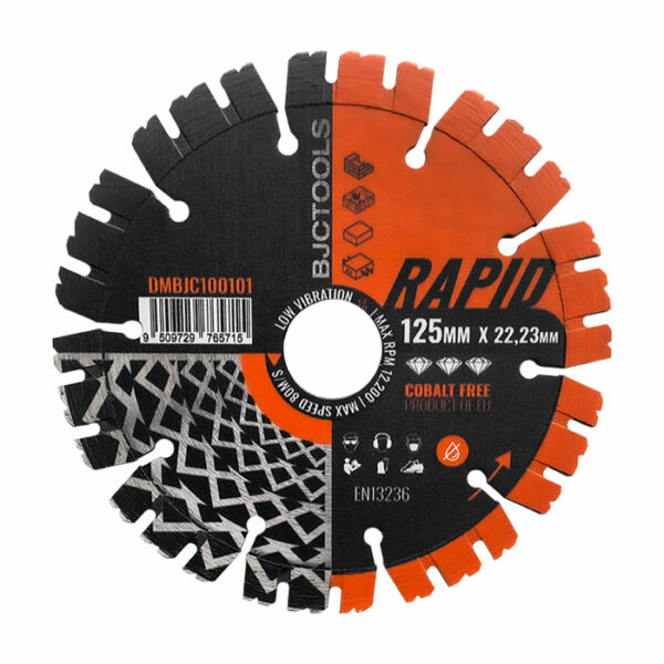 BJC Rapid PRO Diamanttrennscheibe trocken 125mm 22.23mm BJC Rapid PRO Diamanttrennscheibe trocken 125mm 22.23mm