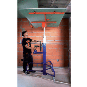 EdmaPlac 450 Plattenheber trockenbau halbautomatisch Plattenlift 4.5 und vertikal + Gratis D'Orly Deckenstütze 65 - 115 cm – Bild 8