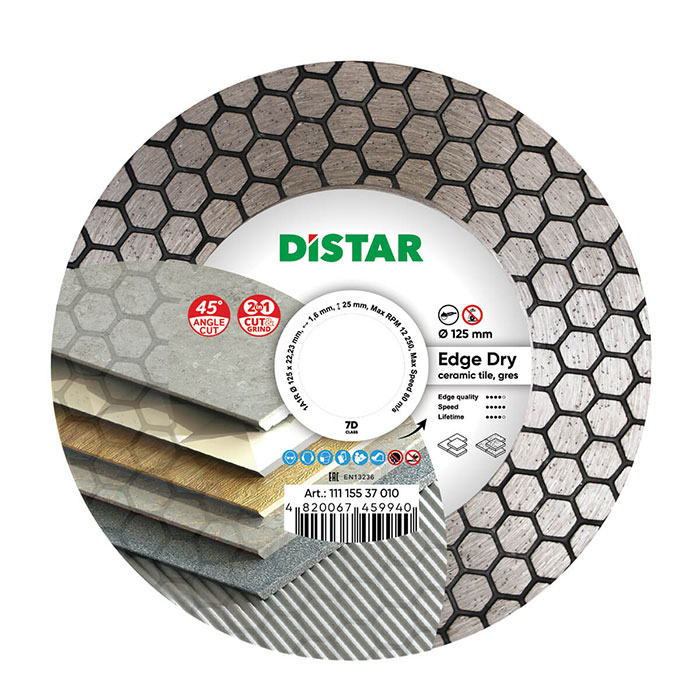 DiStar Diamantscheibe 1A1R Edge Dry – 125×22,23 mm