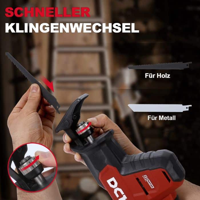 DCK Tools KDJF22 Akku-Säbelsäge 20V 22mm 3000 SPM - 1x4.0Ah 2