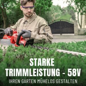 DCK Tools 58V Rasen & Hecke Kombi – Akku-Rasenmäher + Heckenschere mit zusätzlichem 5.0Ah Akku – Bild 13