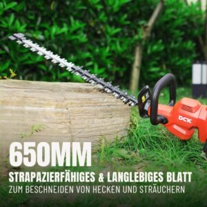 DCK Tools 58V Rasen & Hecke Kombi – Akku-Rasenmäher + Heckenschere mit zusätzlichem 5.0Ah Akku – Bild 11
