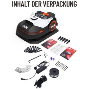 DCK KDRM107 Mähroboter mit Begrenzungskabel für bis zu 1000 m² 7