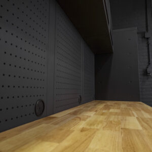 Pillar Werkstatteinrichtung Modular – Hartholz-Arbeitsplatte – Tiefe 61,5 cm – Midnight Black Design – Bild 17