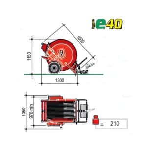 Speedy Rain E40 Bewässerungswagen – Elektrischer Antrieb inkl. Sprühwagen + Elektronischer Wasserstop mit Timer – Bild 12