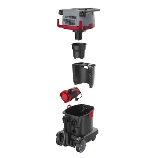 HydroX Works Wasserstaubsauger mit Schmutzwasserpumpe 40L 1750W