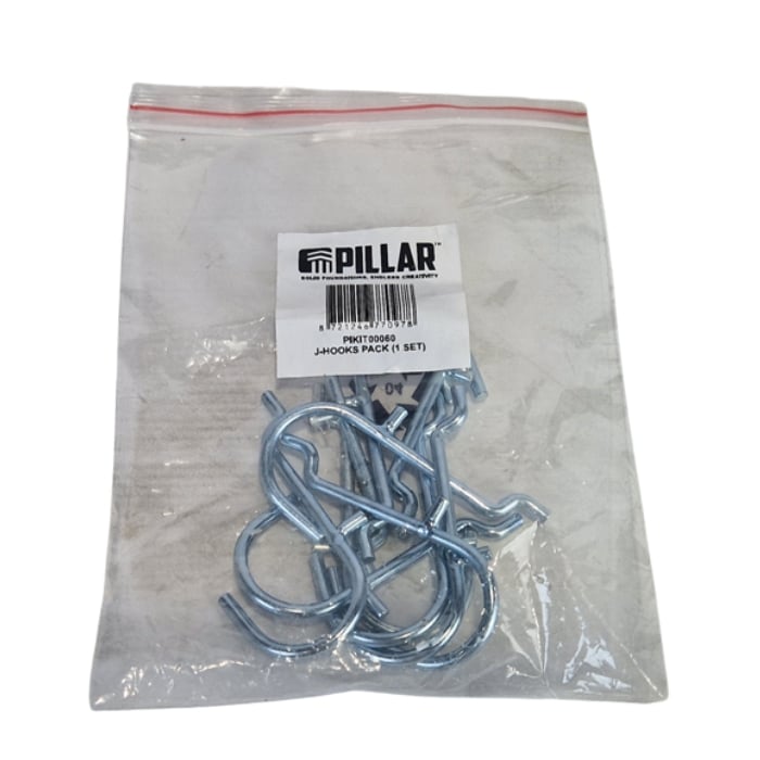 Pillar J-Haken-Set - Lochplatten-Haken