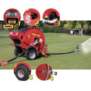 Speedy Rain E50 Bewässerungswagen 160m Ø50mm – Elektrischer Antrieb inkl. Sprühwagen & Akkusystem – Bild 6