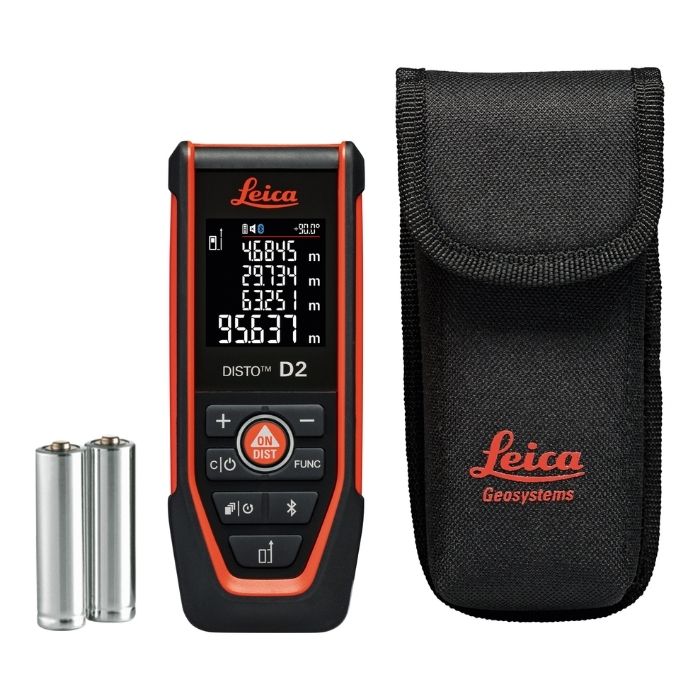 Leica DISTO D2-2 Laser-Entfernungsmesser – 150 m – Bluetooth & IP54