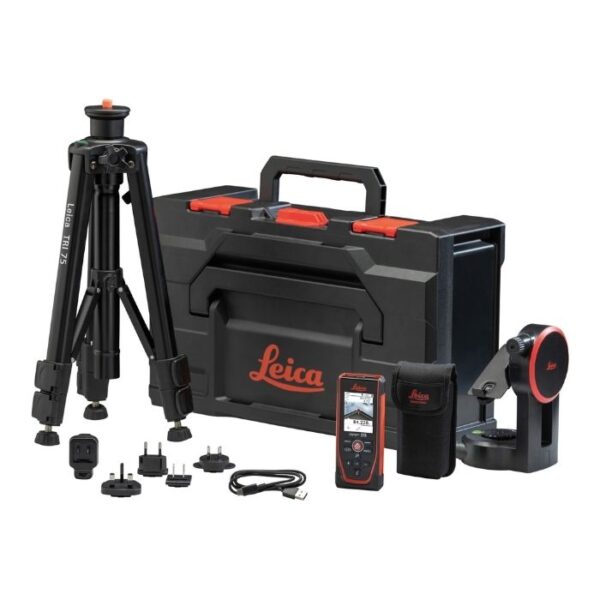 Leica DISTO D5-1 Package Laser-Entfernungsmesser – 200 m – Pointfinder-Kamera & Stativset