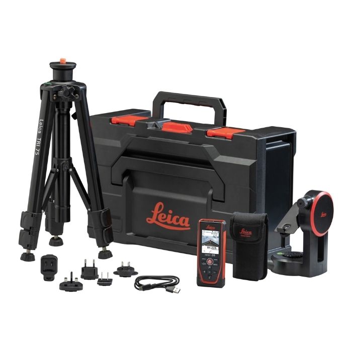 Leica DISTO D5-1 Package Laser-Entfernungsmesser – 200 m – Pointfinder-Kamera & Stativset