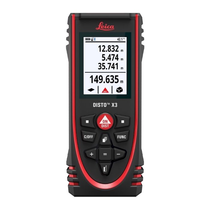 Leica DISTO X3 Laser-Entfernungsmesser – 150 m – Robust & IP65
