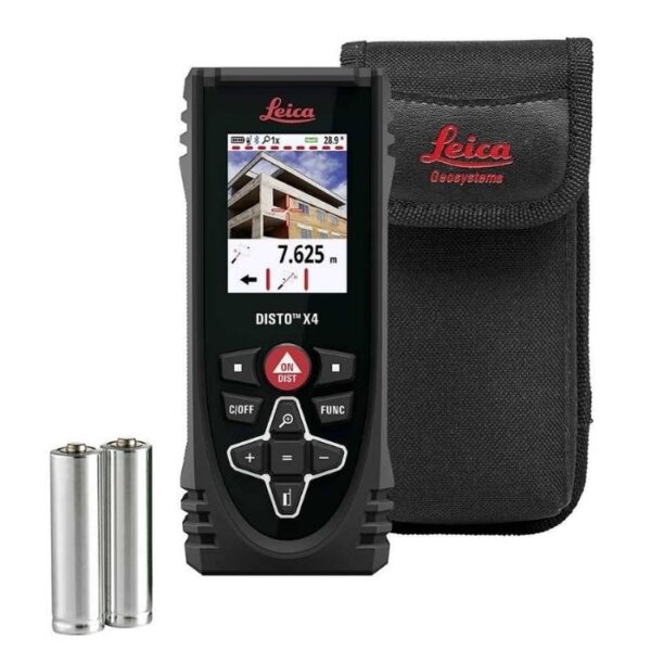 Leica DISTO X4 Laser-Entfernungsmesser – 150 m – Pointfinder-Kamera & IP65
