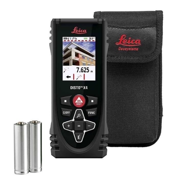 Leica DISTO X4 Laser-Entfernungsmesser – 150 m – Pointfinder-Kamera & IP65