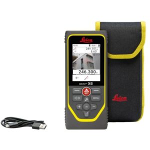 Leica DISTO X6-1 Laser-Entfernungsmesser – 250 m – Robust & Pointfinder-Kamera