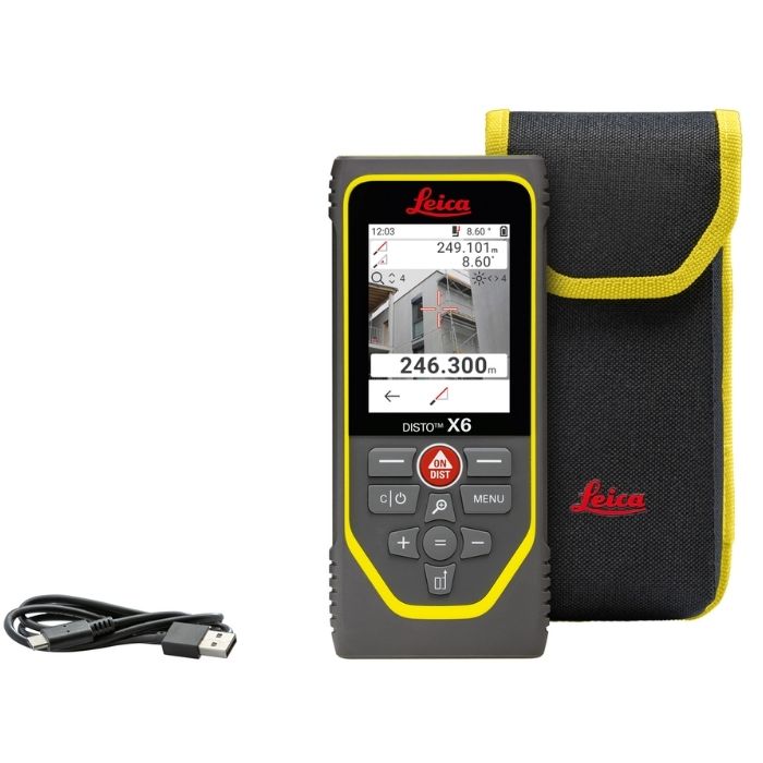 Leica DISTO X6-1 Laser-Entfernungsmesser – 250 m – Robust & Pointfinder-Kamera