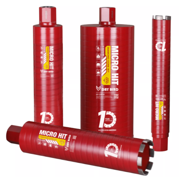 BYCON Dry Bird Diamantbohrkrone Trocken - 1 1/4" UNC x 300 mm - Micro-Percussion - Ø32-202 mm BYCON Dry Bird Diamantbohrkrone Trocken - 1 1/4" UNC x 300 mm - Micro-Percussion - Ø32-202 mm