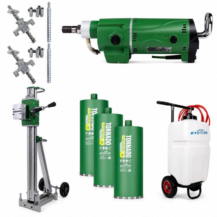 BYCON DMP-500 Ständerbohrset | inkl. DSP-500 Ständer, Wassertank & 3 Bohrkronen