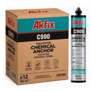 AKFIX C900 Chemischer Anker 300 ml – 12 Kartuschen